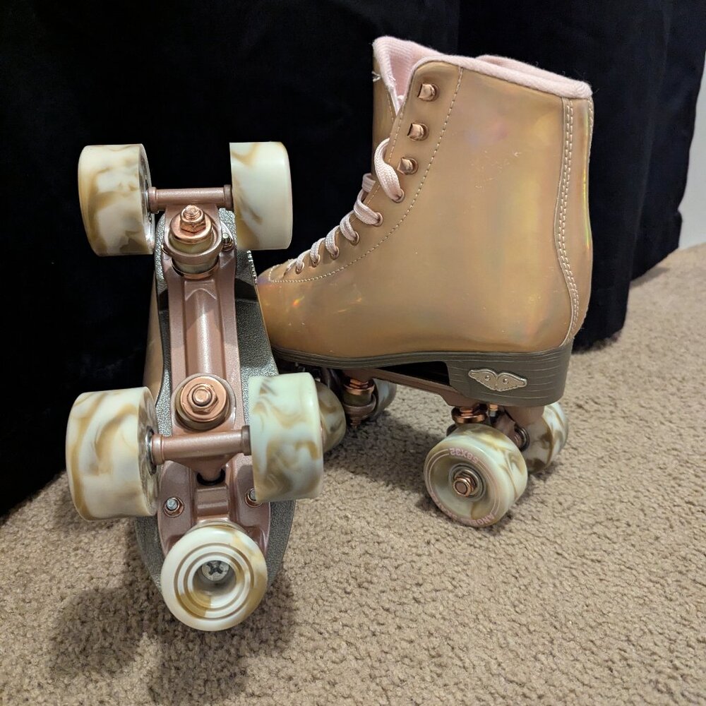 Rose Gold Holographic - Angel Skates